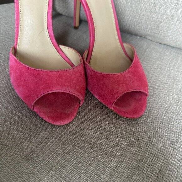 Botkier Anna High Heels Womens Sz 8.5 Ankle Strap Tassel Suede Party Going Out - Picture 2 of 11